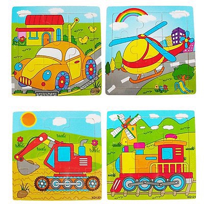 Đồ Chơi Tranh Ghép Xếp Hình 9 Mảnh Cho Bé