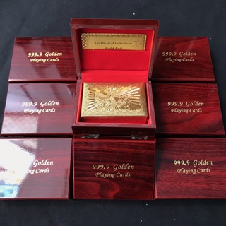 Bộ bài mạ vàng 24k