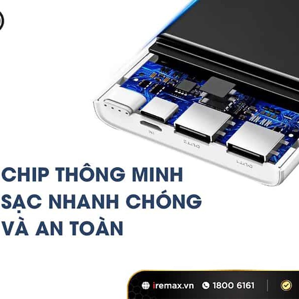 Pin Sạc dự phòng Remax RPP-150 20000mAh Cao cấp | Hỗ trợ 2 cổng ra Sạc nhanh Tiết kiệm nhiều thời gian