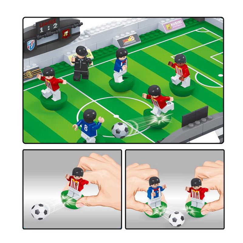 Đồ Chơi Lego Lắp Ráp Sân Bóng Đá Làm Quà Sinh Nhật Cho Bé