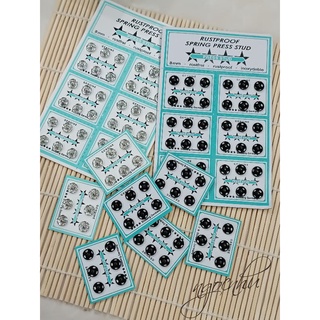 Cúc bấm áo dài . vỉ nhỏ 6 cúc_ vỉ nguyên 36 cúc