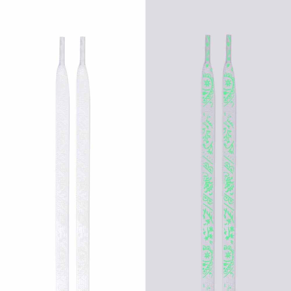 1 Cặp Dây Giày Dạ Quang Bằng Vải Canvas 47 &quot;55&quot;