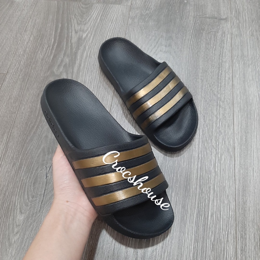 (Bảng 1) Dép quai ngang 3 sọc adidas dạng đúc siêu bền mẫu mới 2021 - Crocs house