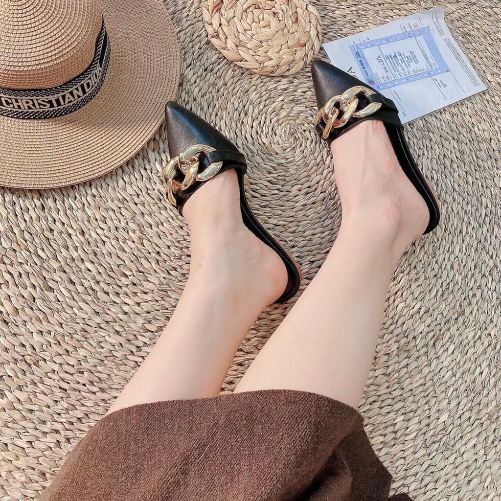 Giày sục xích nữ mũi nhọn, PHONG CÁCH HÀN QUỐC, trẻ trung năng động | BigBuy360 - bigbuy360.vn