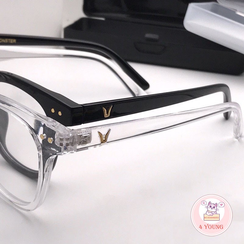 Kính cận thời trang Unisex mắt kính không độ phong cách Hàn Quốc hottrend 2021, kính mát nam nữ 046 | BigBuy360 - bigbuy360.vn