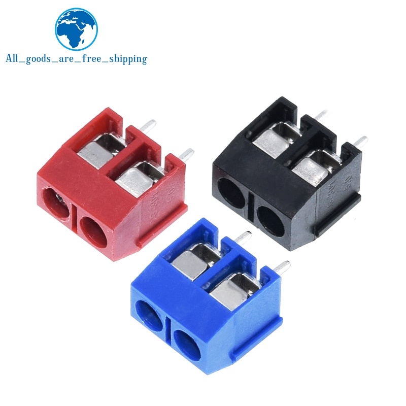 Set 10 đầu nối vít thẳng Kf301-2P Kf301-5.0-2P Kf301 ốc vít 2 đầu 5.0mm