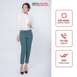 Áo sơ mi trắng dài tay cổ trụ nẹp sefa sfa01200015