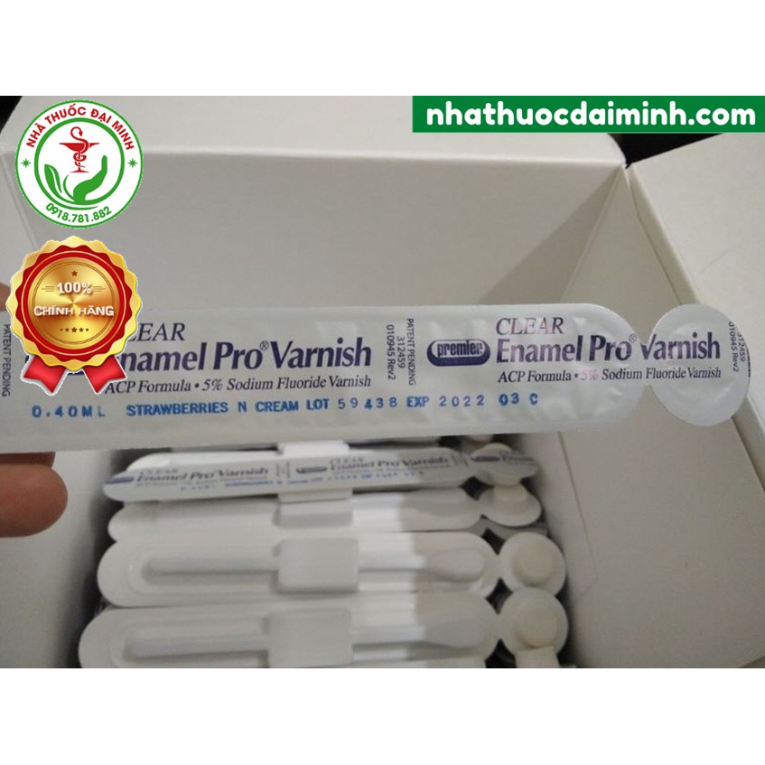 [Chính Hãng] Enamel Pro Varnish Vecni-flour - Hỗ Trợ Ngừa Sâu Răng, Mủn Răng Cho Bé (1 Tuýp)