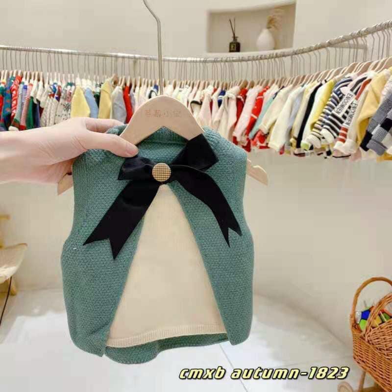 Áo Len HM tiểu thư chất mềm đẹp cho bé gái áo gi lê