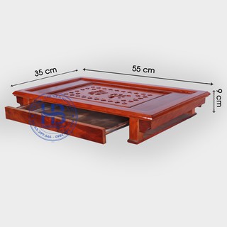 Khay trà gỗ hương chữ nhật 35x55cm
