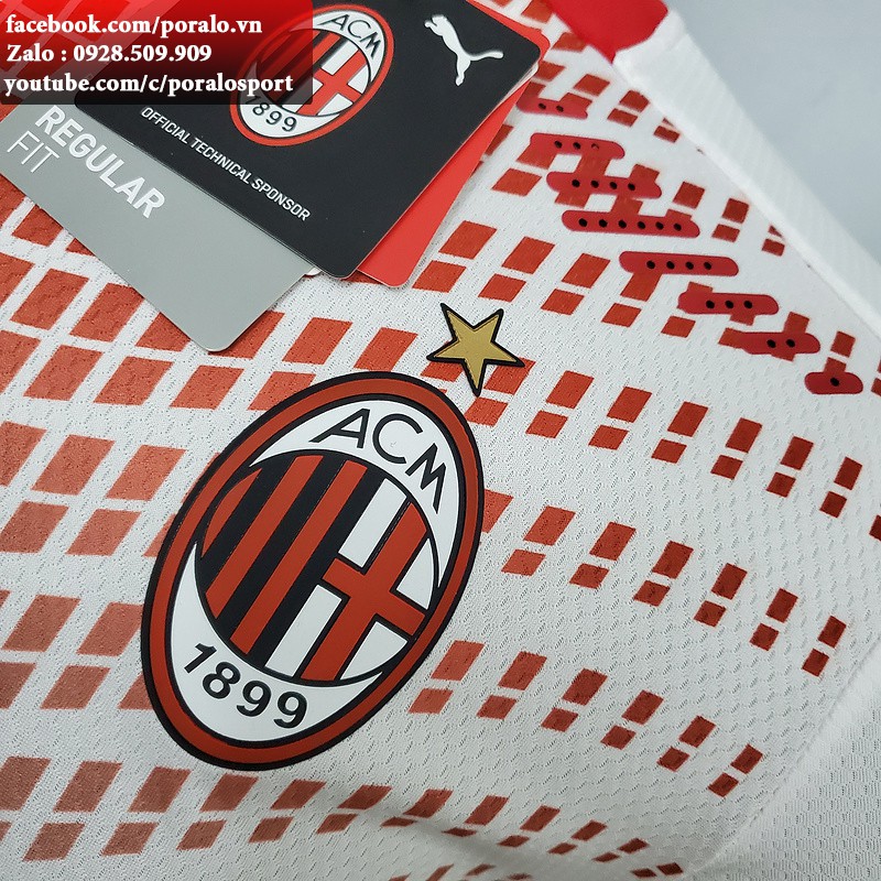 BỘ ÁO ĐẤU CLB AC MILAN SÂN KHÁCH 2020/21 BẢN PLAYER CAO CẤP
