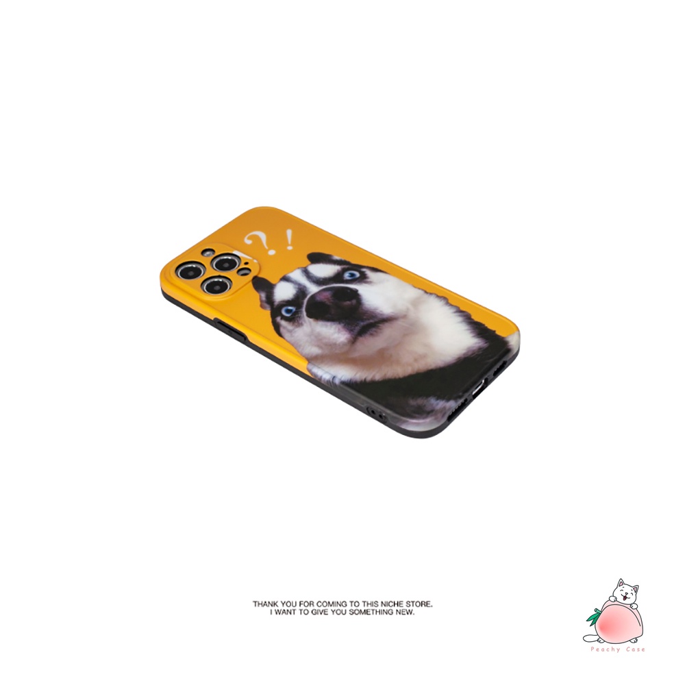 Ốp điện thoại dẻo họa tiết chó Husky dễ thương thích hợp cho IPHONE 13 12 11 PRO MAX XR XS X
