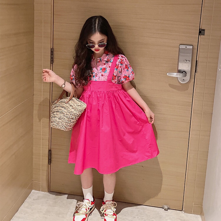 Đầm Công Chúa Ngắn Tay Thời Trang Mùa Hè Cho Bé Gái 5-6-7 Tuổi 8-9 Tuổi 10-11-12 Tuổi 13 Tuổi 14 Tuổi