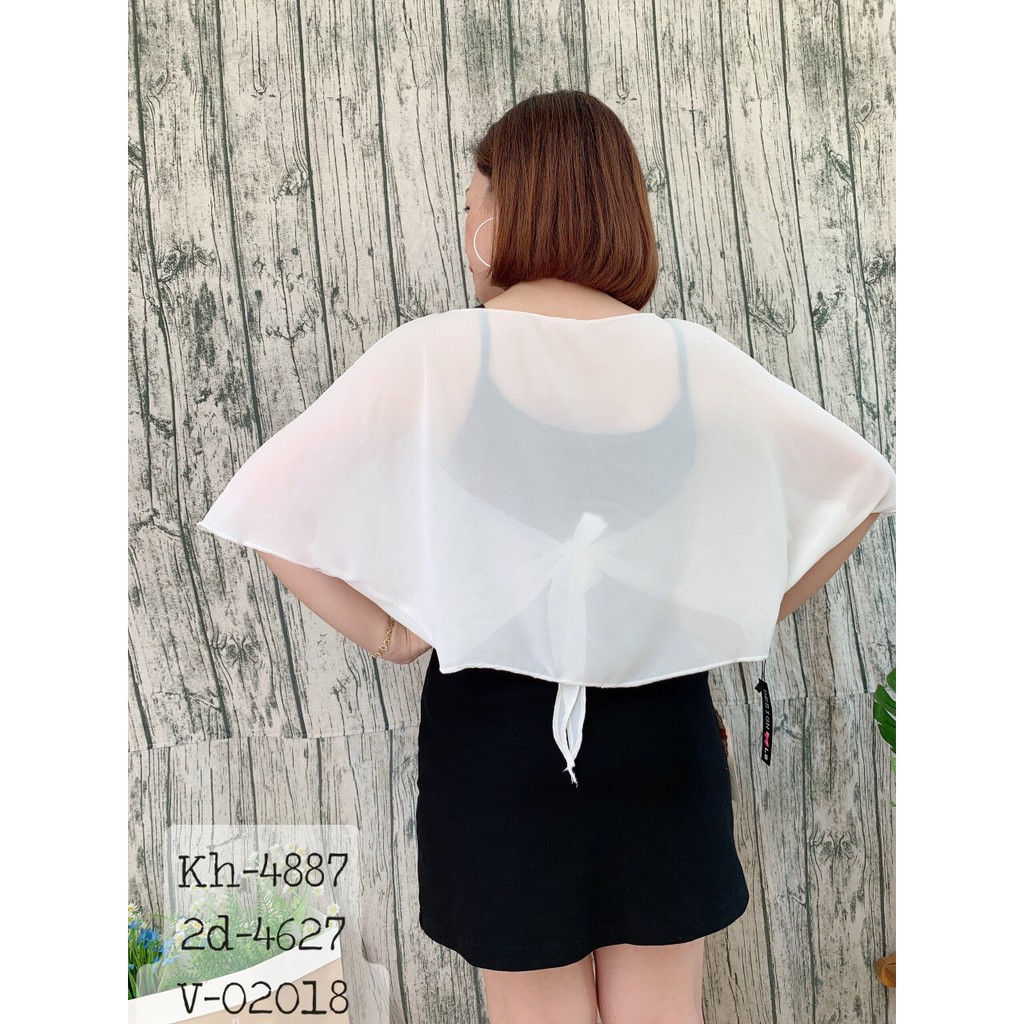 4887 - Da/Trắng/Đen - Khoác BIGSIZE Voan | BigBuy360 - bigbuy360.vn