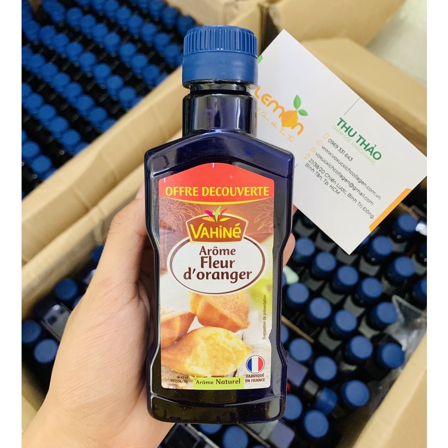 Nước hoa cam/ Hương hoa cam làm bánh mì hoa cúc hiệu Vahine Pháp (chai 200ml) - SALE CẬN DATE