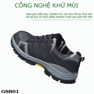 Giày Bảo Hộ Chống Đinh Siêu Bền GSB01 [ Có video thật ]