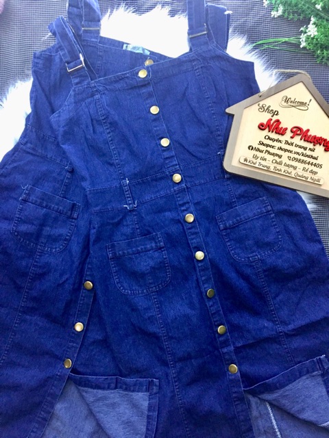 Đầm yếm body bò giấy