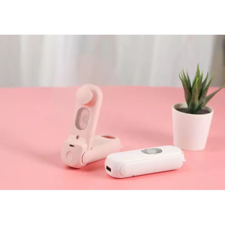 Quạt cầm tay phun sương, quạt mini tích điện phun sương tạo độ ẩm 2 trong 1 cực mát | BigBuy360 - bigbuy360.vn