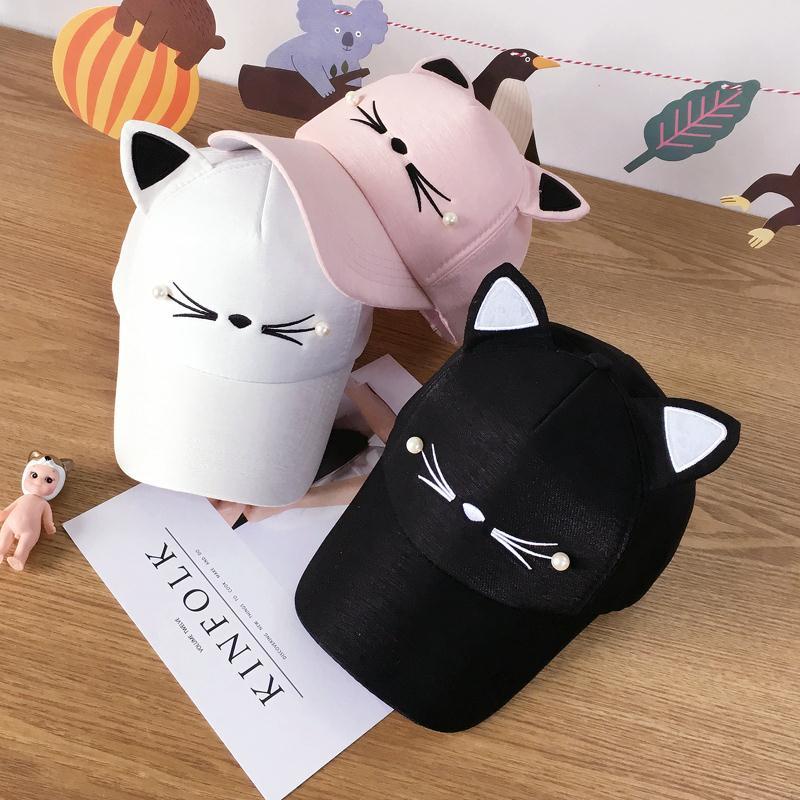 Nón Lưỡi Trai Tai Mèo Phong Cách Hàn Quốc Dễ Phối Đồ Cho Nữ
