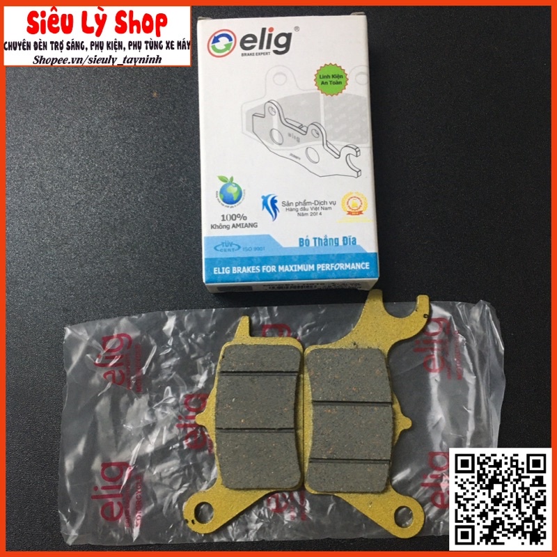 Bố thắng đĩa (Má phanh) Trước Elig cho xe Vision, Lead125, AB2011