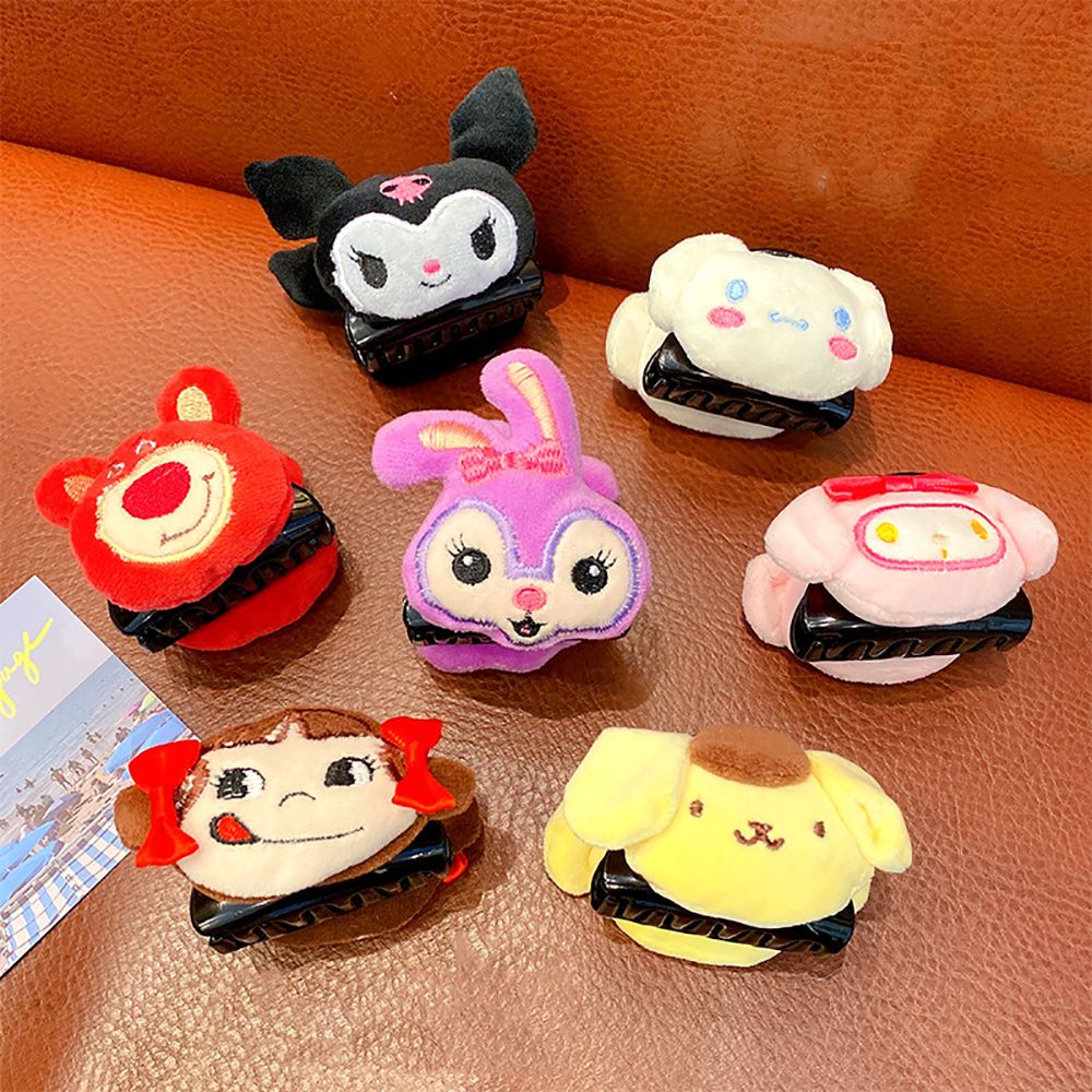 Kẹp Tóc Hình Móng Vuốt Thú Nhồi Bông Hoạt Hình Dễ Thương Phong Cách Hàn Quốc Cho Nữ