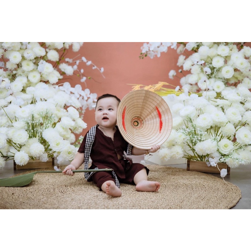 Bà ba bé trai đủ size tặng khăn rằn