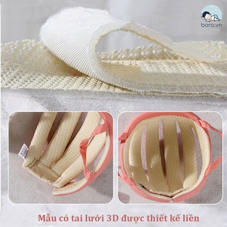 Mũ bảo hiểm cho bé tập bò, tập đi, siêu nhẹ, siêu thoáng, điều chỉnh theo kích thước vòng đầu