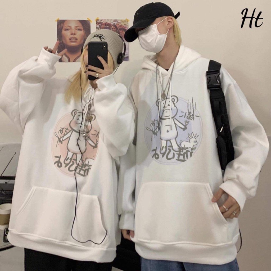 Áo hoodie 3d gấu đầu bếp HTH1120