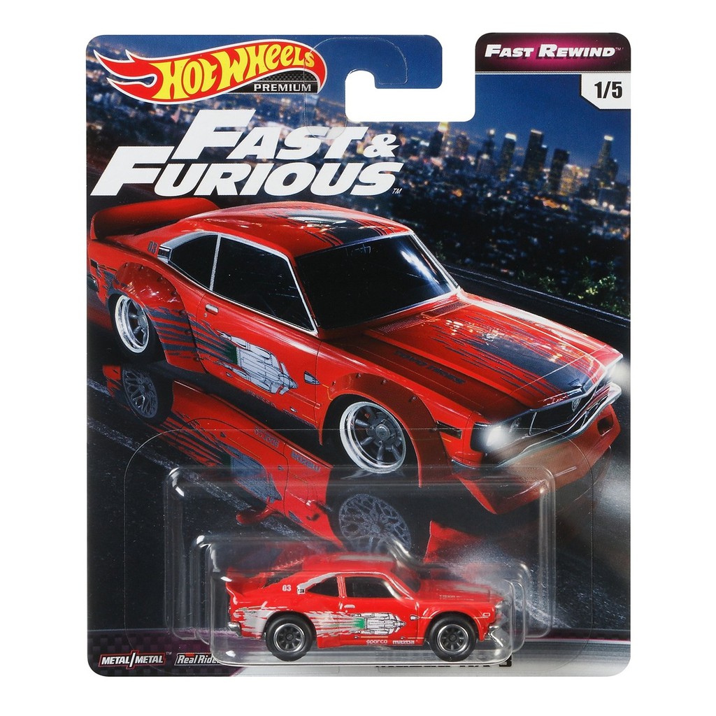 Mô Hình Xe Hơi Mazda Rx-3 Red Hw Fast And Furious Rx3 Rx 3 Hotwheels Fnf E