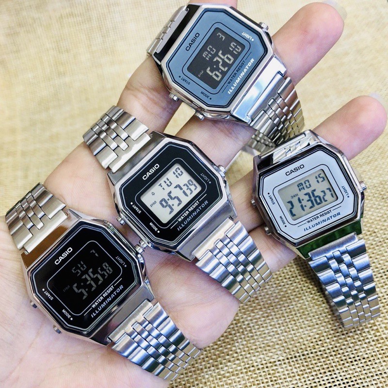 Đồng hồ nữ dây kim loại Casio chính hãng Anh Khuê LA680WA-1DF