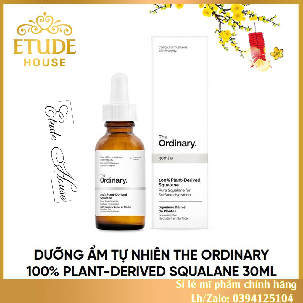 Tinh dầu The Orinary 100% Plant-Derived Squalane, tạo sự đàn hồi cho da, cấp nước chống lão hoá. | BigBuy360 - bigbuy360.vn