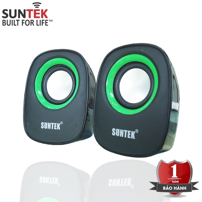 Loa Máy Tính Mini Di Động USB 2.0 SUNTEK IF-2 (Xanh/Cam) - Công suất 6W, nguồn USB tiện lợi, nhỏ gọn - Bảo hành 12 tháng
