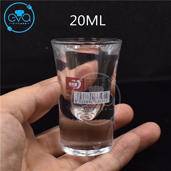 Hộp 6 Ly Thuỷ Tinh Nhỏ Dáng Ly Rượu Shot 20 Ml Deli EY3001 M2957