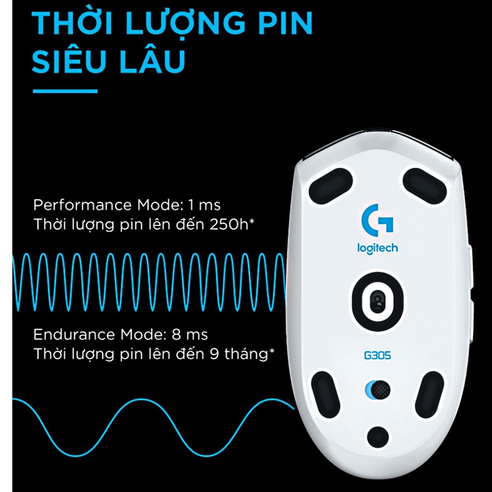 Chuột logitech không dây G304 Lightspeed - Bảo hành 24 tháng chính hãng