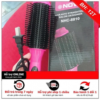 Lược Điện Tạo Kiểu Tóc Đa Năng Nova NHC - 8810, Uốn Cụp, Uốn Xoăn, Dập Xù Phồng - Bảo Hành 6 Tháng