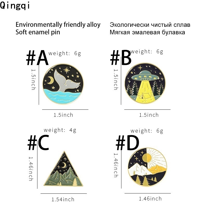 Ghim cài áo Miss Zoe hình đĩa bay UFO độc đáo