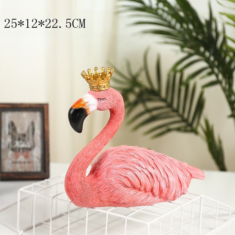 Tượng hồng hạc trang trí nhà cửa decor Size kích thước Lớn 25.22.15cm Kam kết đóng gói cẩn thận không bể vỡ Maitoshi