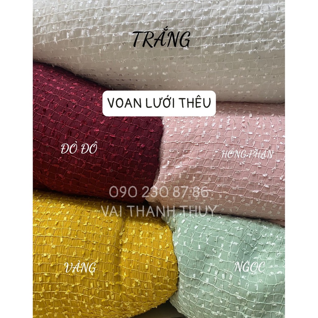 VOAN THÊU KẺ SỌC - DÒNG VẢI CAO CẤP