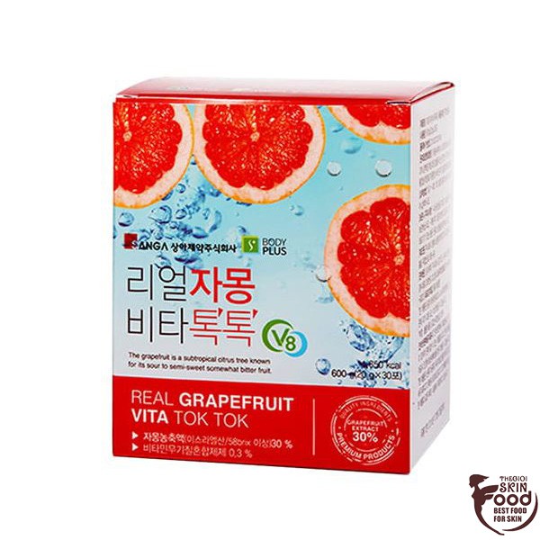[1 Gói] Nước Ép Bưởi Giảm Cân, Đẹp Da Sanga Real Grapefruit Vita Tok Tok 20ml | BigBuy360 - bigbuy360.vn