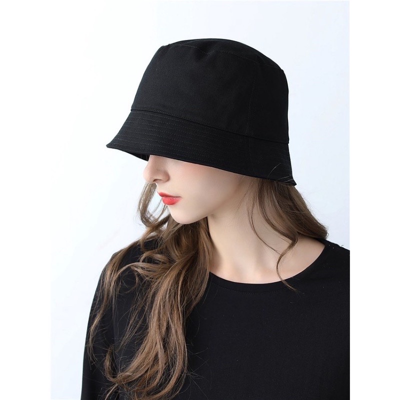 Mũ bucket tai bèo sụp trơn hàn quốc nhiều màu