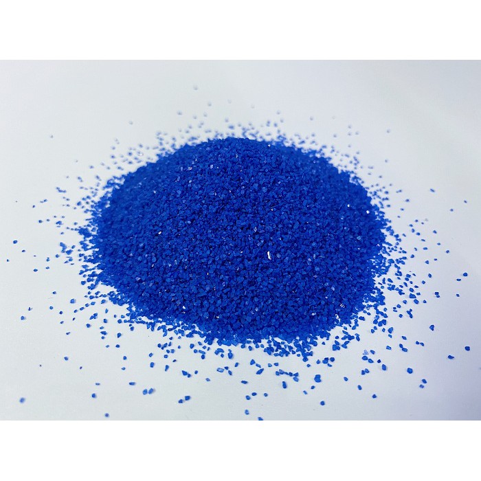 CÁT THẠCH ANH XANH DƯƠNG TRANG TRÍ HỒ CÁ NON BỘ 1KG