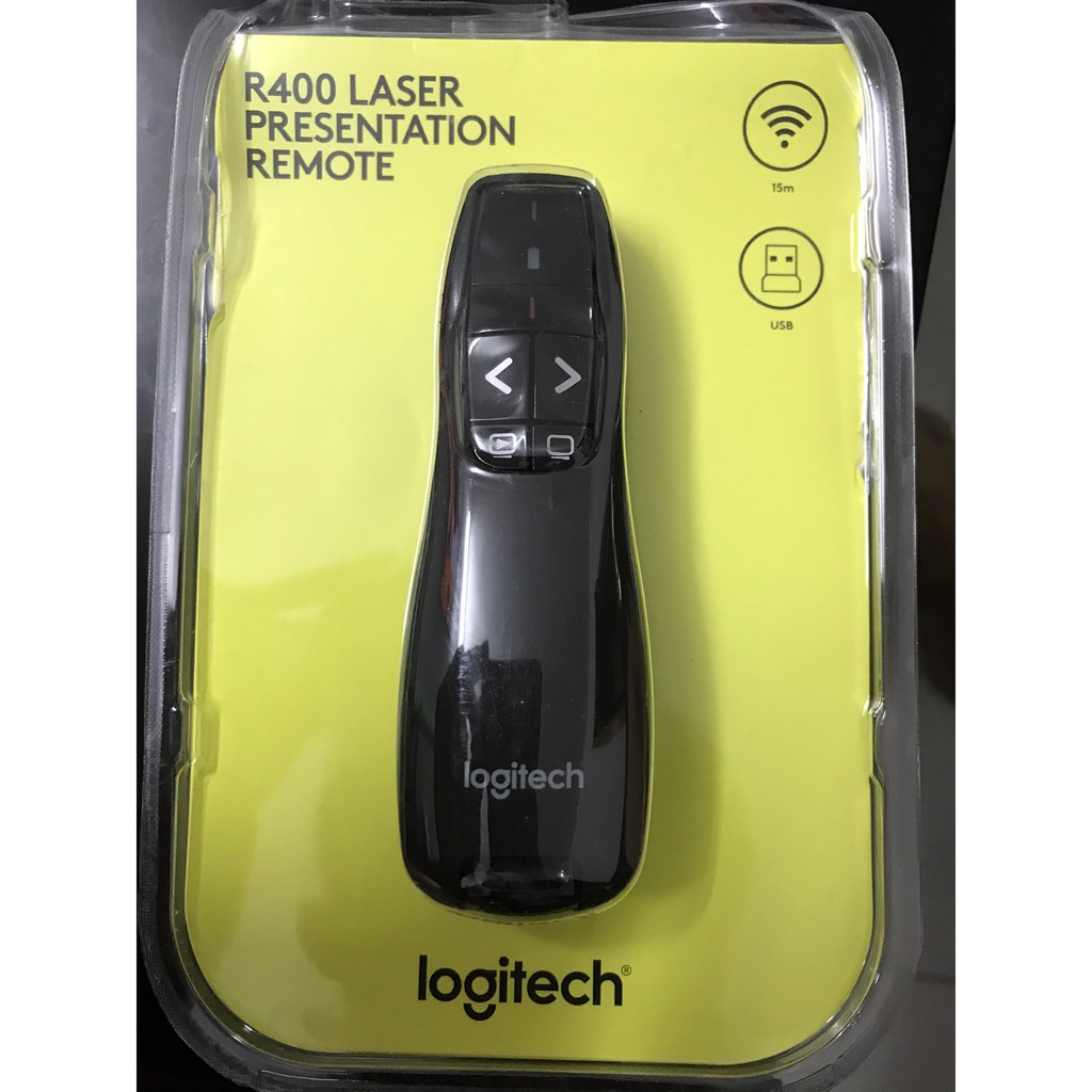 Thiết bị trình chiếu Logitech R400 - Bút trình chiếu - Lazer Pointer Logitech