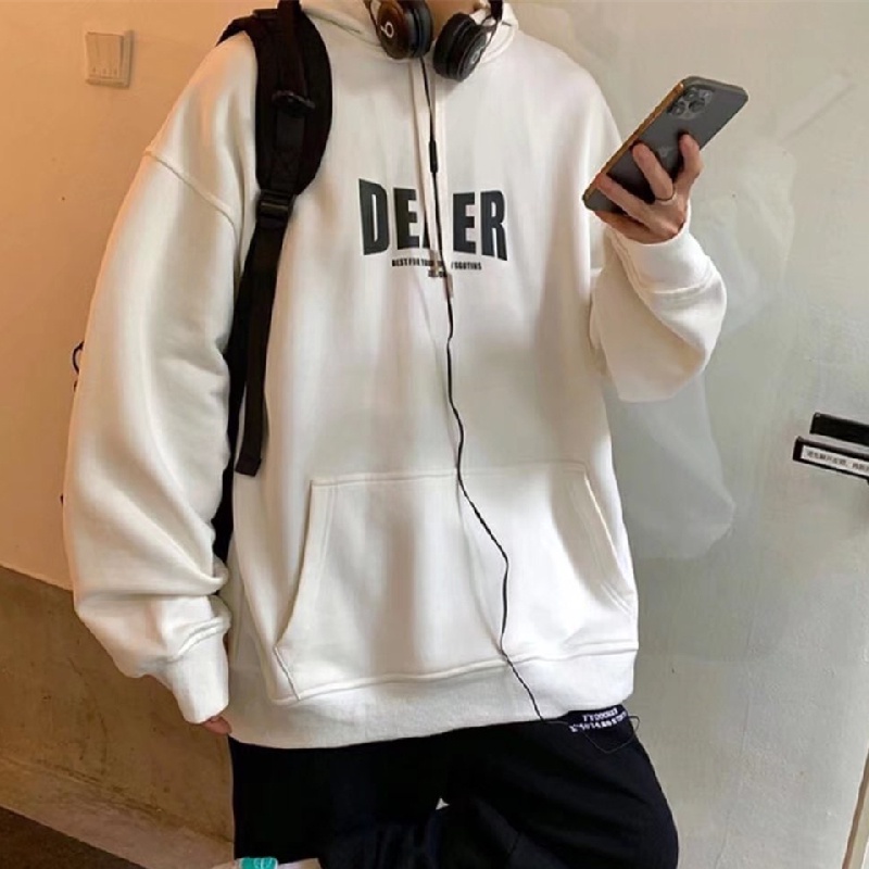 Áo hoodie Thể Thao Dáng Rộng Thoải Mái Phong Cách Hip Hop Đường Phố Cho Nam Cỡ M-5XL