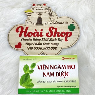 Viên ngậm ho Nam Dược hộp 10 vỉ x 4 viên