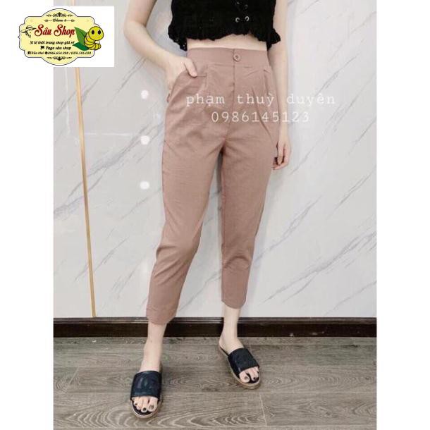 Quần Đũi Nữ /FREESHIP/ Quần Đũi Dáng Baggy 1 Cúc Cao Cấp | BigBuy360 - bigbuy360.vn