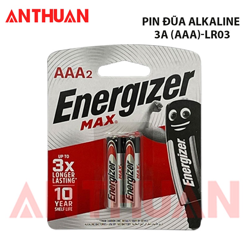 Pin Energizer Max chất lượng cao. Pin aa ,pin aaa Alkaline siêu bền, tích điện cực lâu. LR03/LR6, E91/E92 - BP2.Vỉ-2viên