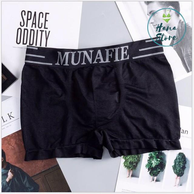 Quần Lót Nam♥️ Quần Lót Nam Boxer Munafie Dệt Kim Co Dãn 4 Chiều, Kháng Khuẩn Khử Mùi + Túi Zip Sang Trọng