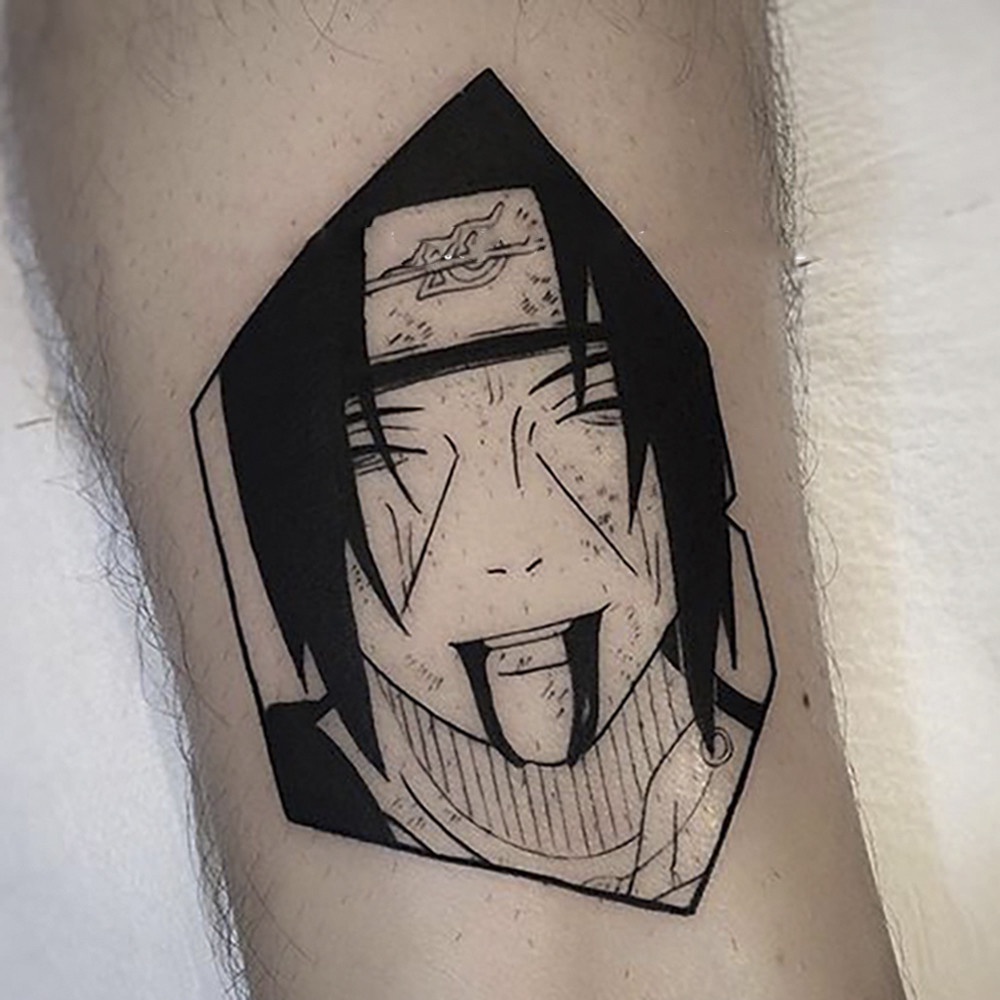 Set 20 Tấm Hình Xăm Dán Hoạt Hình Naruto Kakashi Trắng Đen Chống Nước Lâu Trôi Cho Tiệc Bãi Biển Hàng Ngày