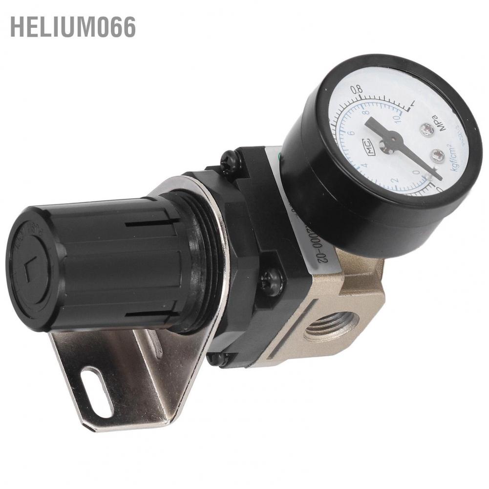 Bộ điều chỉnh áp suất không khí G1/4 Van khiển có thể 0 05 ~ 85mpa với Đồng hồ đo giá đỡ AR2000‑02 Helium066
