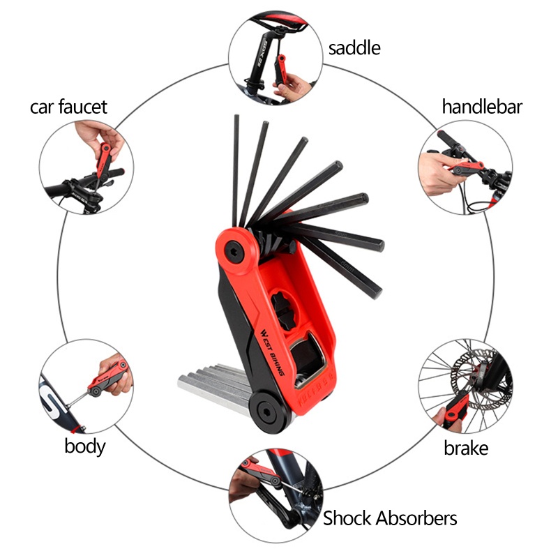 QQ Bộ Dụng Cụ Sửa Chữa Xe Đạp Đa Năng 16 Trong 1